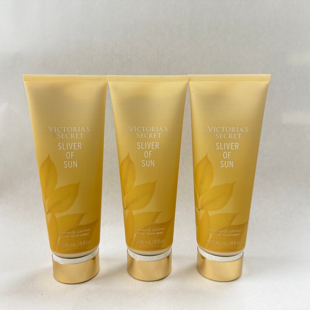 Victoria's Secret Sliver of Sun Body Lotion 8 oz x 3